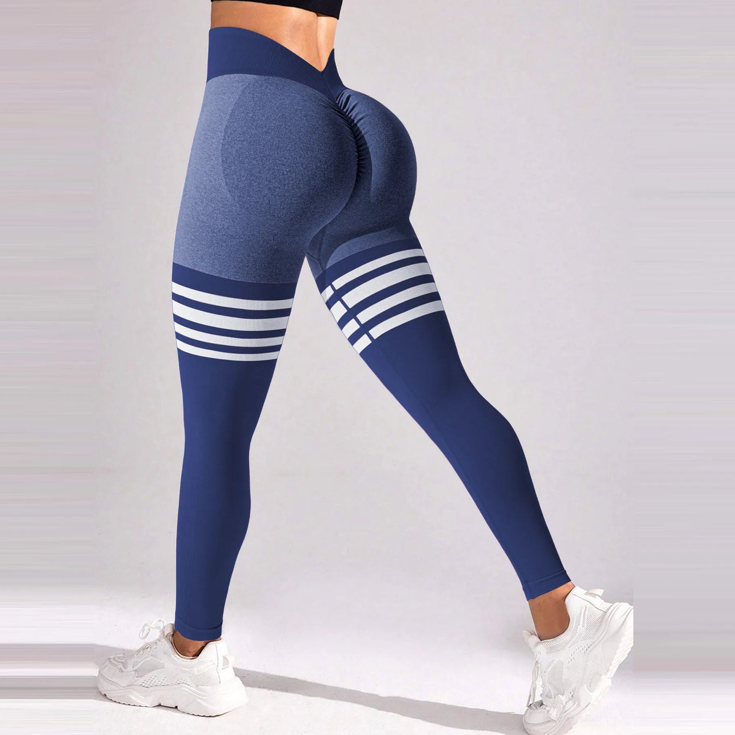 Dames V-Rug Legging Sport Gym Fitness Workout Elastische Legging Hoge Taille Scrunch Yoga Broek Sportlegging S-XL